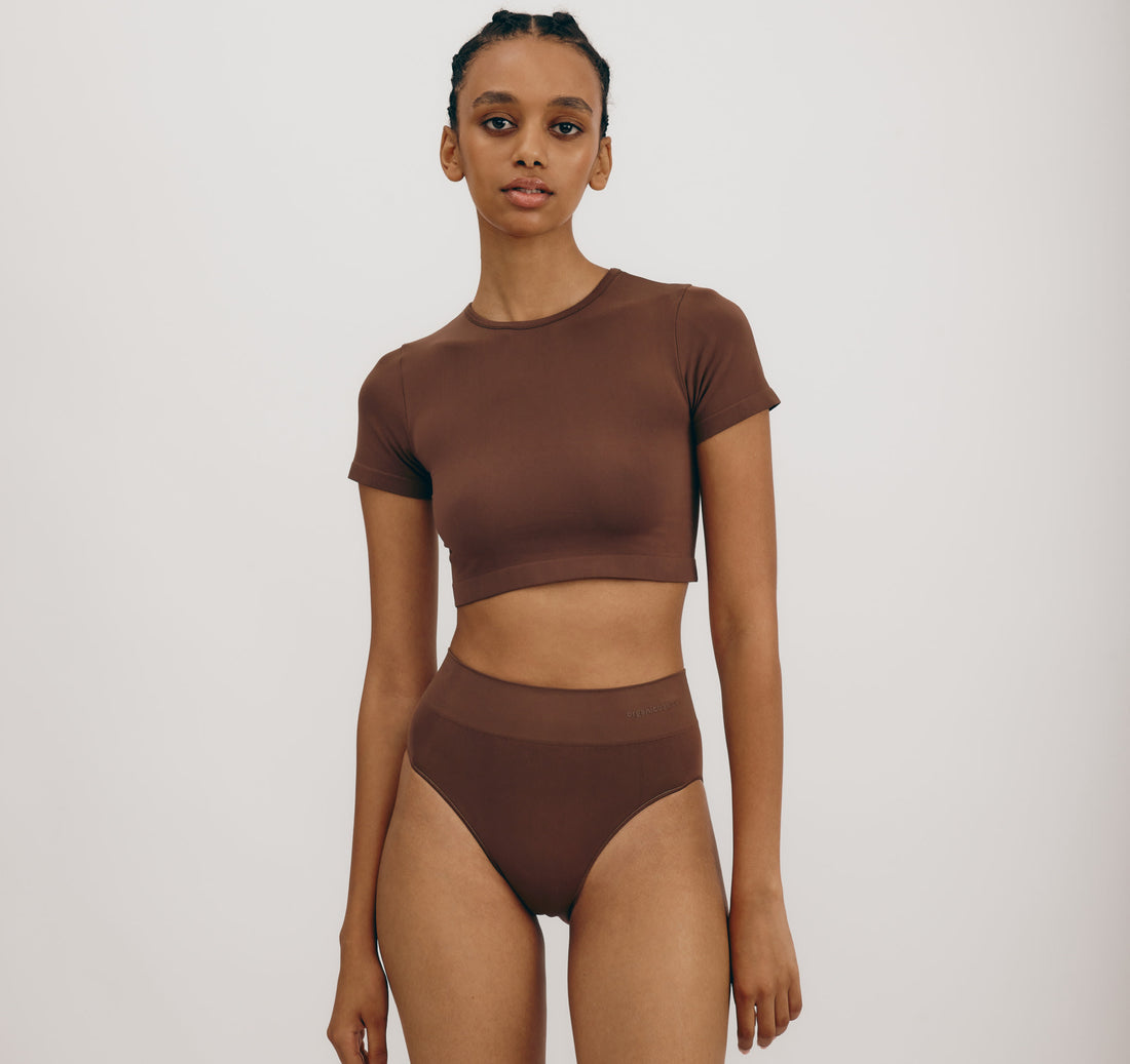 Briefs Smooth High-Leg Walnut