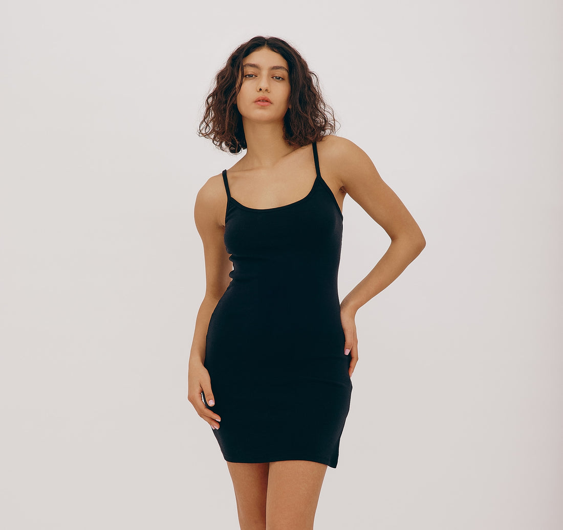Dress Soft Knit Slip Black