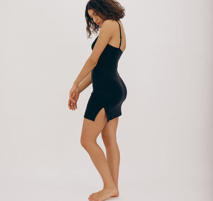 Dress Soft Knit Slip Black