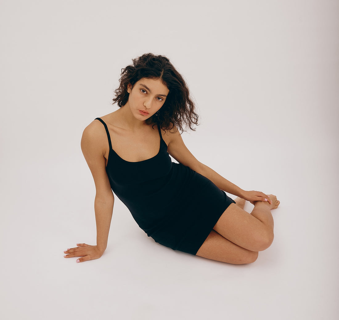 Dress Soft Knit Slip Black