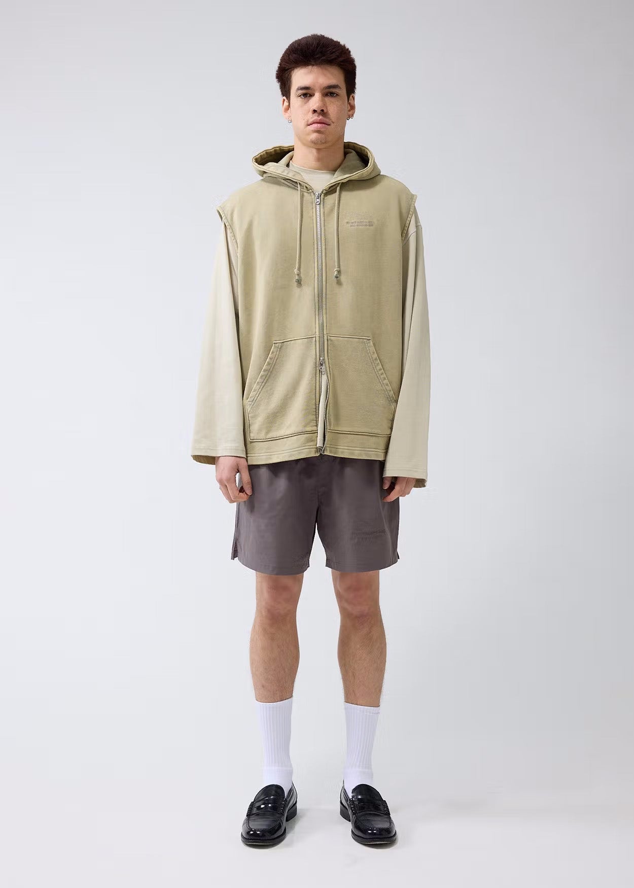 Hoodie Sleeveless Dune