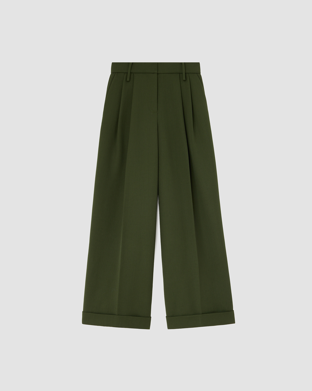 Pants Twill Oversized Kombu Green