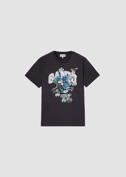 T-shirt Flowers Phantom Black