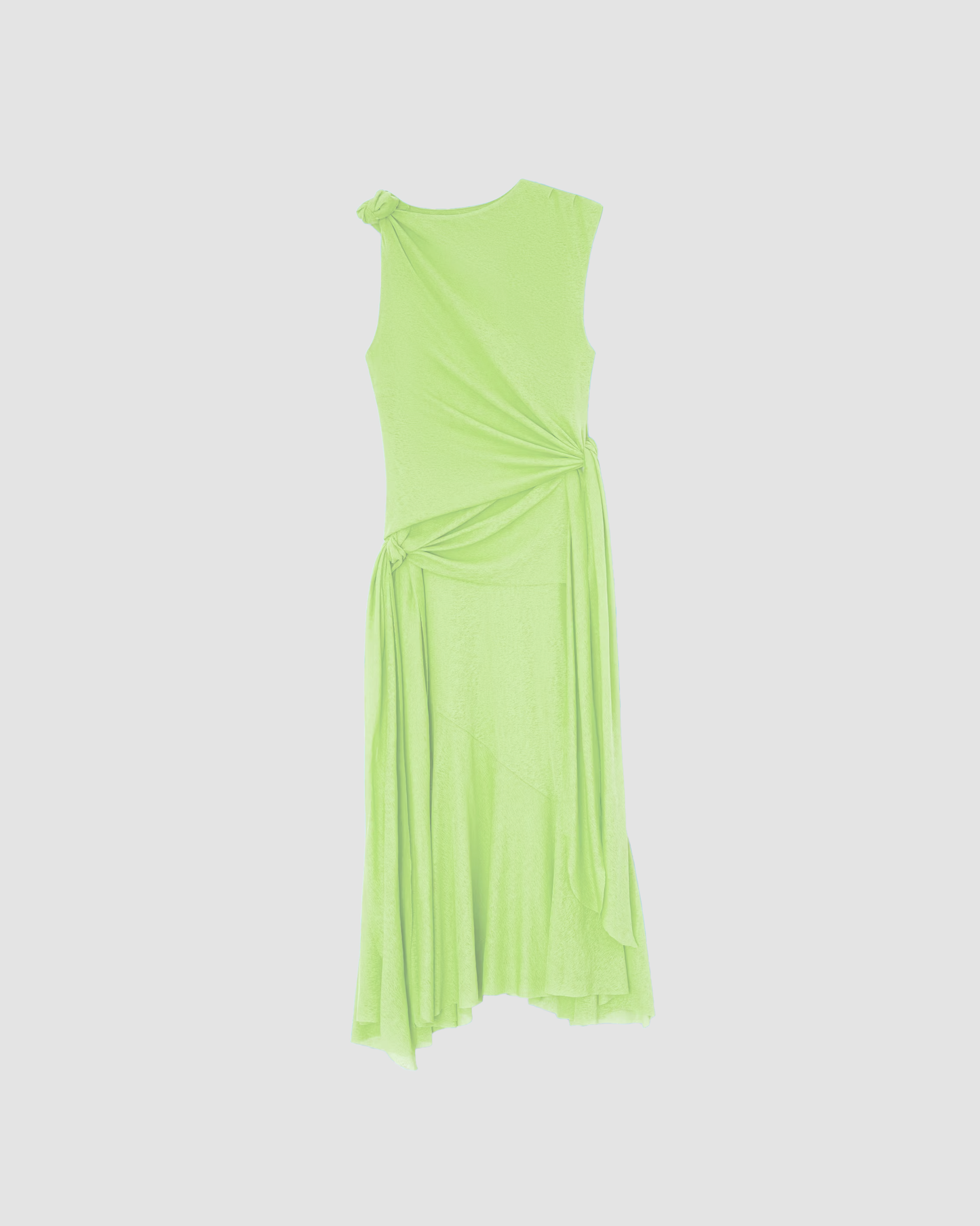 Dress Asymetrical Draped Green