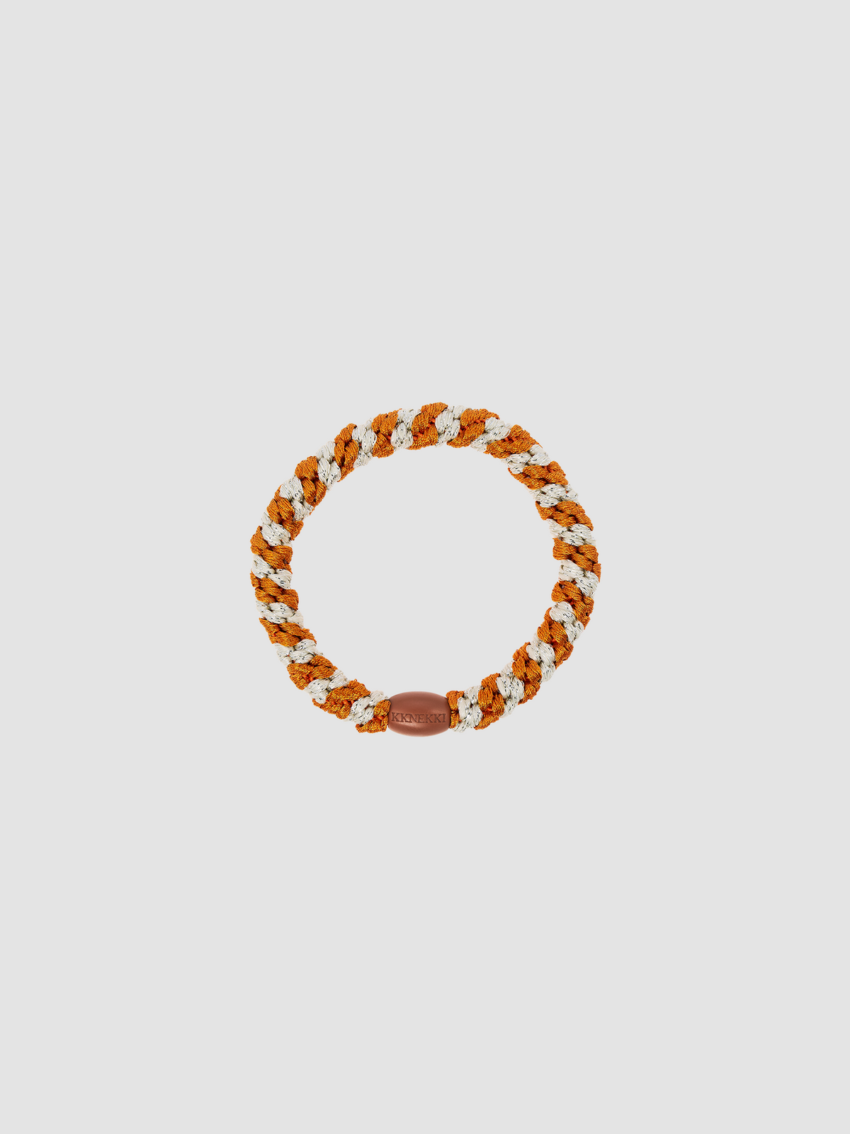 Hair Tie Glitter Stripe Burned Terracotta
