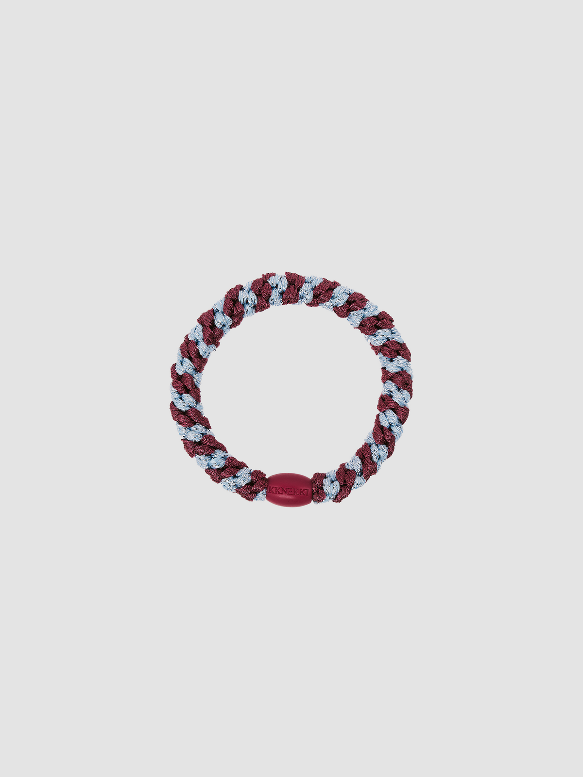 Hair Tie Glitter Stripe Rosewood & Seablue