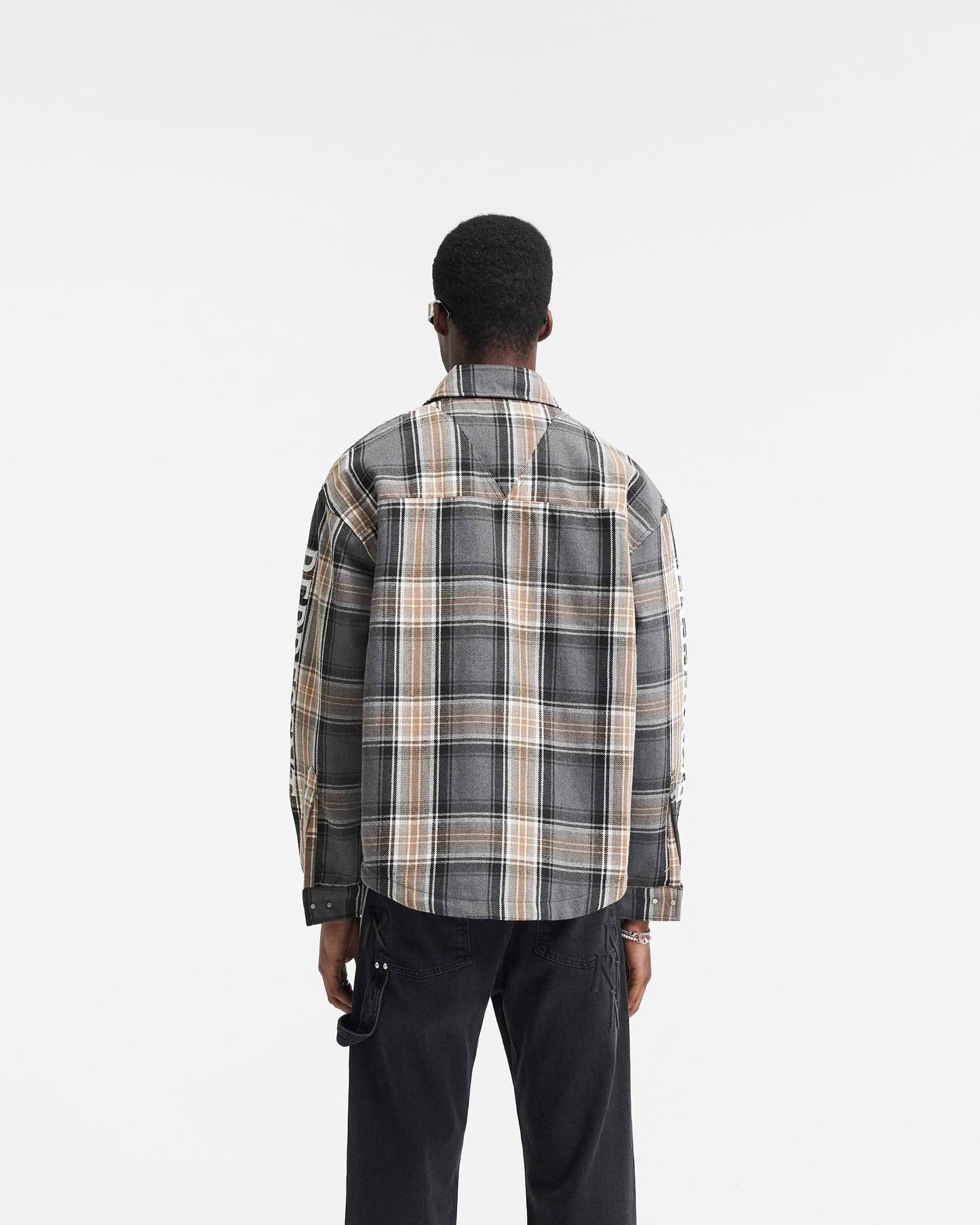 Shirt Quilted Flannel Grey Check