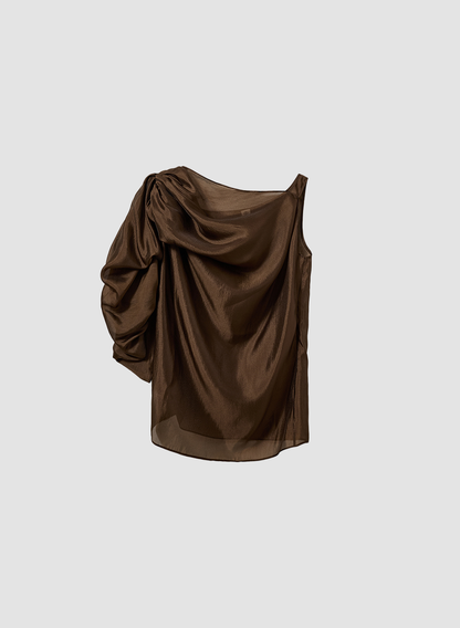 Top Gillian Drape Espresso