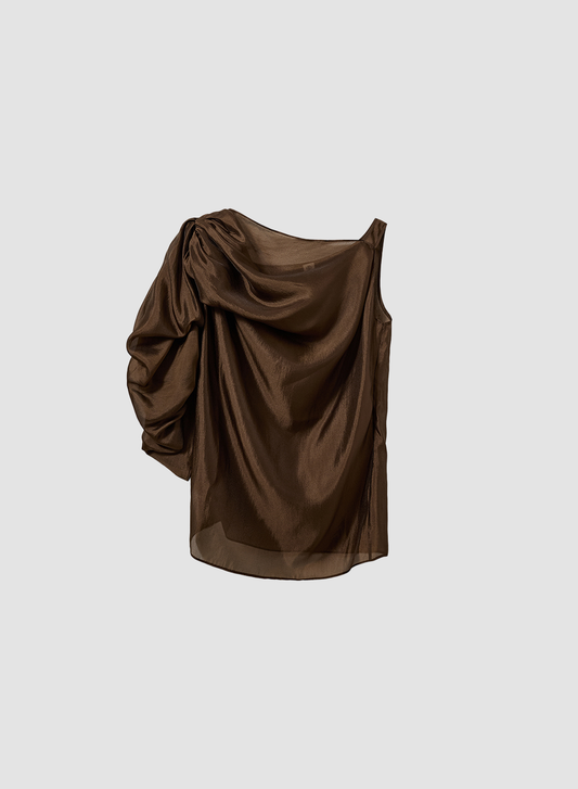 Top Gillian Drape Espresso