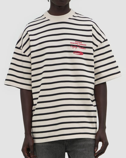 T-shirt Rodolfo V2 Striped Black
