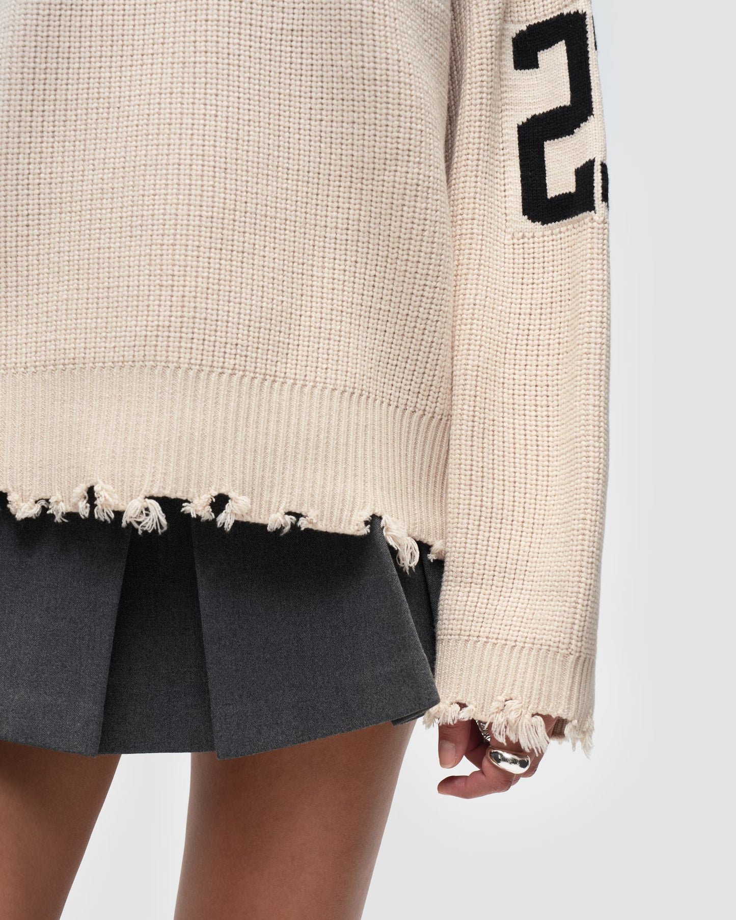 Sweater Tove Whitecap Gray