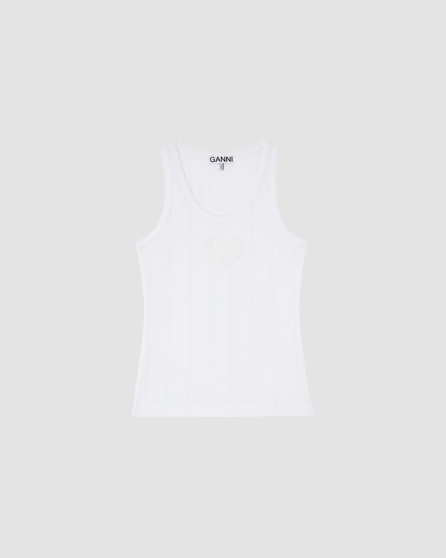 Tank Top Pointelle White