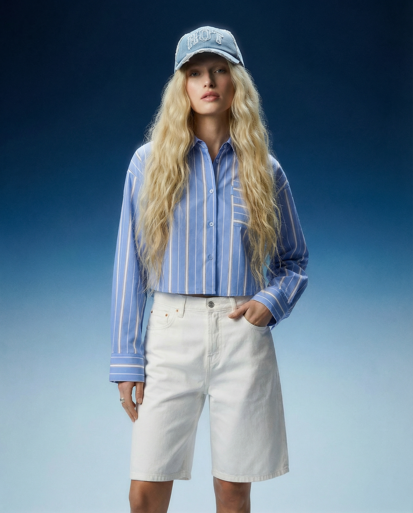 Shorts Bermuda Camille White