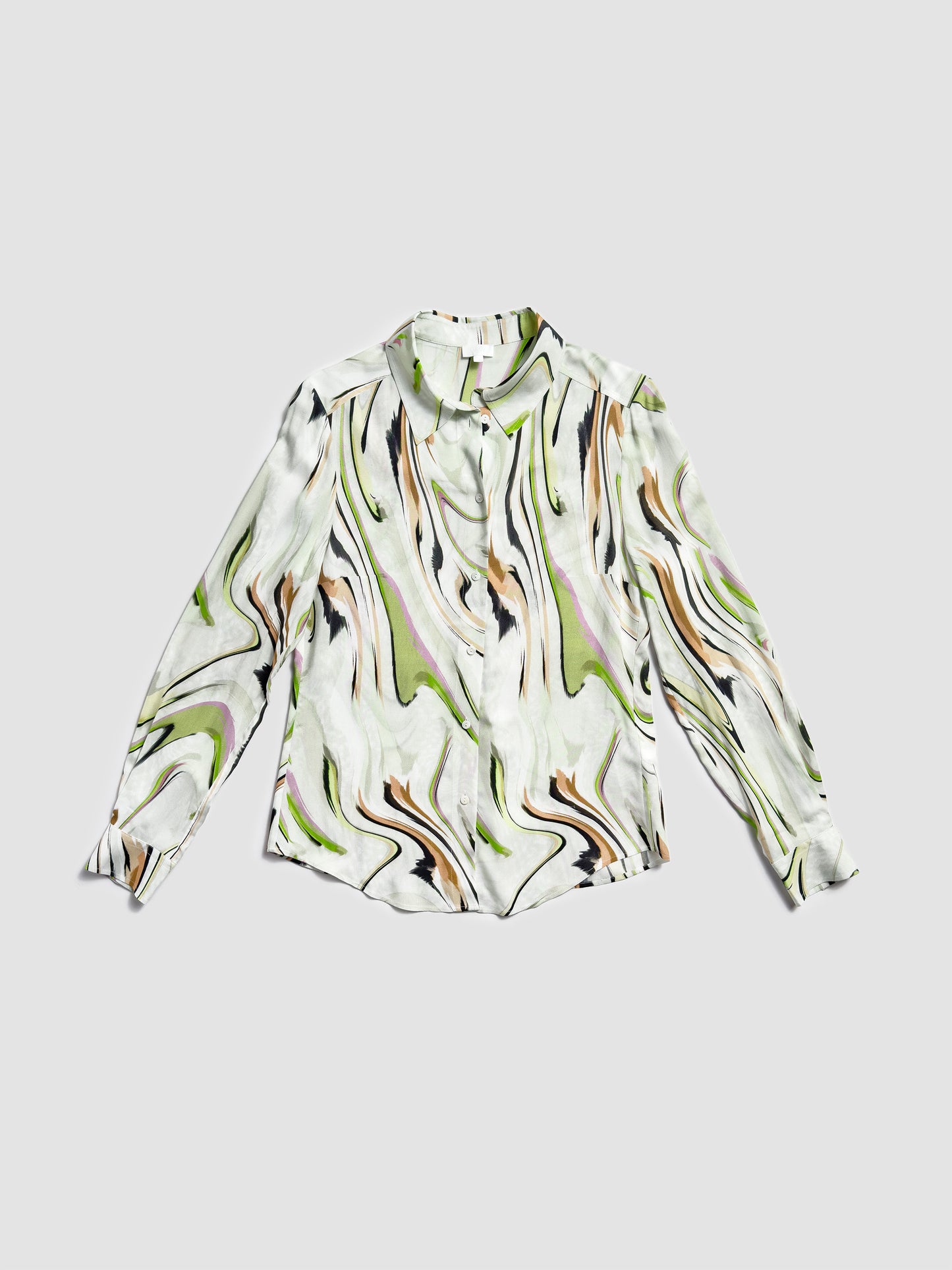 Blouse Byka Marble Wave Green