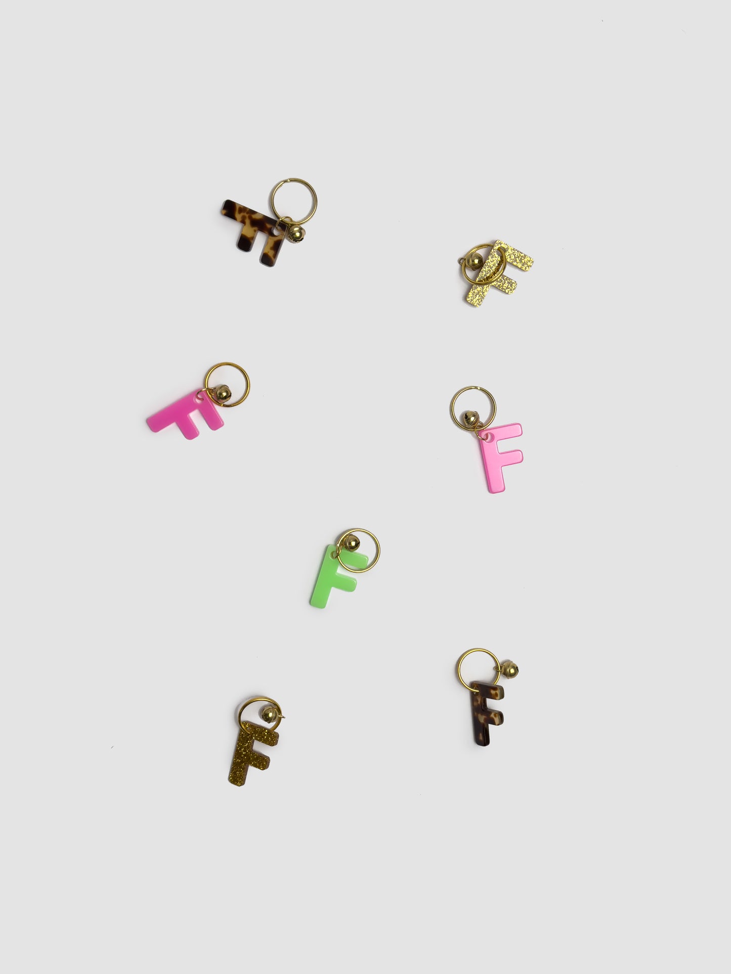 F Letter Keychain