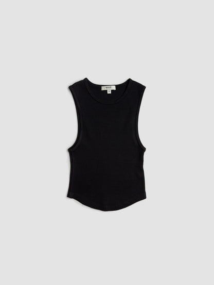 Nova Cropped Tank Black